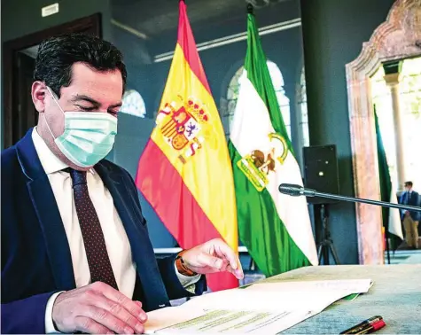  ?? LA RAZÓN ?? El presidente de la Junta de Andalucía, Juanma Moreno