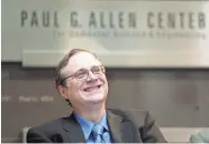  ?? FROSCHAUER/AP FILE JOHN ?? Microsoft co-founder Paul Allen invested large sums in technology ventures, research projects and philanthro­pies, but after his death Monday, no one seems quite sure what happens now.