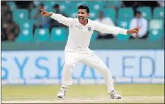  ?? Picture: REUTERS ?? SPIN WIZARD:India's Ravindra Jadeja appeals on his way to 5/152 in the second Test against Sri Lanka in Colombo yesterday
