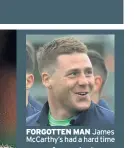  ??  ?? FORGOTTEN MAN James Mccarthy’s had a hard time