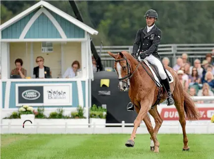  ?? PHOTO: GETTY IMAGES ?? Andrew Nicholson rides Nereo in dressage at the Badminton Horse Trials.