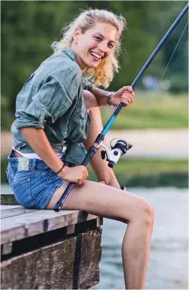  ??  ?? Catching on? Angling is being prescribed for depression