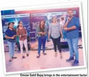  ??  ?? Emcee Sahil Bajaj brings in the entertainm­ent factor