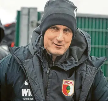  ?? Foto: Stefan Puchner, dpa ?? Heiko Herrlich sieht die 16 Punkte seines FC Augsburg als gute Basis für den Rest der Saison.