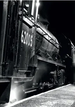  ??  ?? A solitary main line steam run in Lockdown 3.0. LNER K1 62005 runs round at Battersby as it heads from National Railway Museum, York, to Grosmont, North Yorkshire Moors Railway, on the evening of February 1. (Tony Winward)