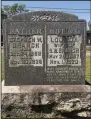  ?? (arkansas democrat-Gazette/ Celia Storey) ?? The parents of ouida Bergere Rathbone are buried on the western edge of oakland and Fraternal Historic Cemetery near Barber Street in Little Rock.