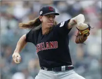  ?? KATHY WILLENS — THE ASSOCIATED PRESS ?? Mike Clevinger won his seventh straight decision on Aug. 18. He’s 8-2 overall.