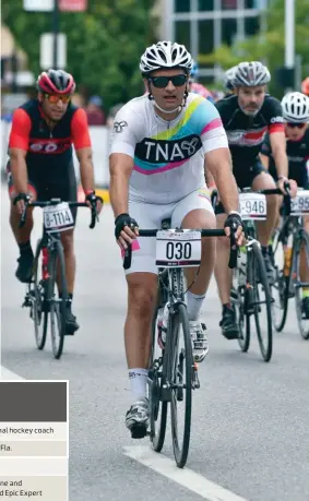  ??  ?? above Dallas Eakins rides the 2015 Axel Merckx fondo in the Okanagan Valley