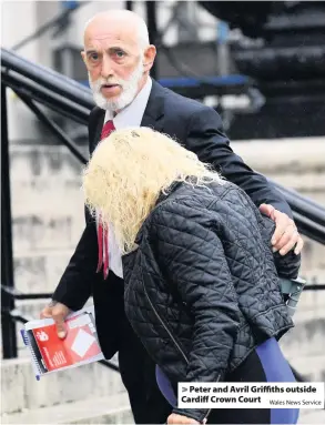  ?? Wales News Service ?? &gt; Peter and Avril Griffiths outside Cardiff Crown Court