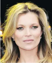  ?? THE ASSOCIATED PRESS ?? British model Kate Moss once had every brow plucked from her face.