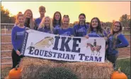  ?? SUBMITTED PHOTO ?? The Eisenhower equestrian team gets into the Halloween spirit.