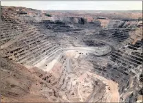  ?? PICTURE: ADELLA HARDING/THE DAILY FREE PRESS/AP ?? Barrick Goldstrike Mines’ Betze-post open pit near Carlin, Nevada.the group was charged with evading tax in Tanzania.