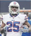  ?? STEVEN SENNE — THE ASSOCIATED PRESS ?? Buffalo Bills running back LeSean McCoy has denied allegation­s that he abused his 6-year-old son.