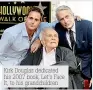  ??  ?? Kirk Douglas dedicated his 2007 book, Let’s Face It, to his grandchild­ren