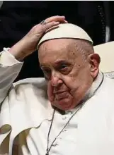  ?? Foto: AFP ?? Der Papst hat schon mehrfach auf eine diplomatis­che Lösung gedrängt.