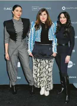  ?? MICHAEL LOCCISANO/GETTY ?? Niousha Noor, from left, Maryam Keshavarz and Layla Mohammadi attend the premiere of“The Persian Version” in January at the Sundance Film Festival in Utah.