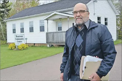  ?? ERIC MCCARTHY/JOURNAL PIONEER ?? Dave Pizio, chairman of the Greenmount-Montrose CIC, is so concerned over what the yet-to-be-proclaimed Municipal Government Act will mean for rural communitie­s he has called a public meeting to discuss the act.