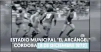  ??  ?? Partido entre España e Italia (1-5) en Córdoba de 1972.