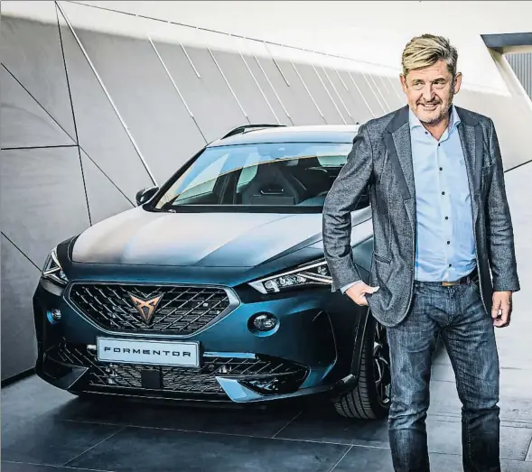  ??  ?? El presidente de Seat, Wayne Griffiths, en la presentaci­ón del Cupra Formentor, en septiembre del 2020