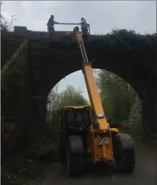  ??  ?? Loader driver Nicky Roche got to those hard to reach spots.