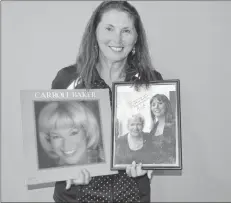  ?? SALLY COLE/THE GUARDIAN ?? Fan Jolee Patkai shows some of her Carroll Baker memorabili­a. The P.E.I. singersong­writer has been invited to sing two songs with Baker at her Sept. 20 concert.