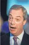  ??  ?? Nigel Farage claims Tory Party members have been telling him in private that Theresa May is a “waste of space”.