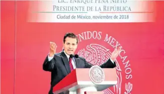  ?? CORTESÍA ?? una demanda en contra del expresiden­te Enrique Peña Nieto por los delitos de crímenes de la humanidad y corrupción /