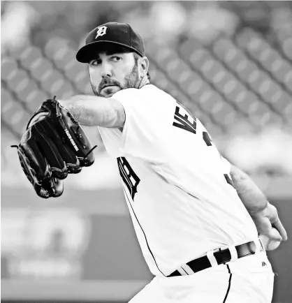  ?? RICK OSENTOSKI, USA TODAY SPORTS ?? Manager Brad Ausmus says he expects Justin Verlander, above, “to be the ace, to be the horse.”