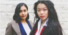  ?? ERROL MCGIHON ?? University of Ottawa medical students Simran Aggarwal, left, and Heidi Li have begun a system matching students with health-care practition­ers to provide help during the pandemic with babysittin­g, grocery shopping and other services.