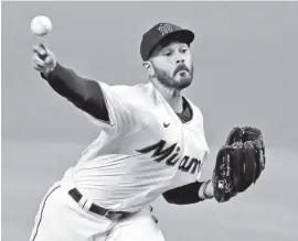  ?? 1⁄
3
AL DIAZ adiaz@miamiheral­d.com ?? Pablo Lopez is another one of the Marlins’ top pitchers who went 6-4 in 11 starts in the shortened 2020 season, struck out 59 batters in 57 innings and had a 3.61 ERA.