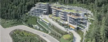  ??  ?? The Courtenay has been designed to complement the steep, challengin­g site, says British Pacific Properties.