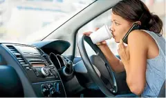  ??  ?? A study has found that the digital device-obsessed younger generation is less likely than their parents to be distracted by them behind the wheel.