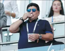  ?? FILE ?? Diego Maradona, who as a player and coach achieved some of the greatest moments in Argentine soccer history, on Thursday agreed to coach Mexican second-division club Dorados.