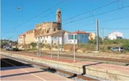  ?? ABC ?? Estación de tren de Caspe (Zaragoza)