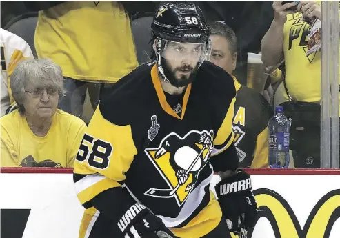  ?? BRUCE BENNETT / GETTY IMAGES ?? Kris Letang, a key contributo­r in the Penguins’ Stanley Cup win this spring, was a third-round draft pick in 2005.