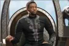  ?? ASSOCIATED PRESS ?? This image released by Disney shows Chadwick Boseman in a scene from Marvel Studios’ “Black Panther.”