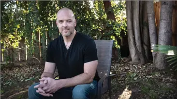  ?? ANDY ALFARO — MODESTO BEE ?? Luke Scarmazzo at his home in Modesto on Wednesday. He was released from federal prison after nearly 15years for operating a medical cannabis dispensary, even though it had been legalized in California when he co-created it.