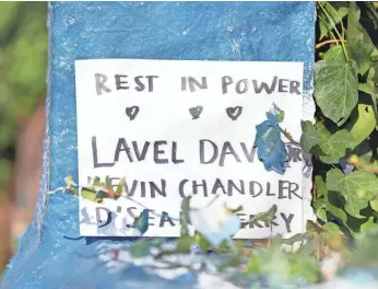  ?? MEGAN SMITH/USA TODAY ?? A shooting Nov. 13 at the University of Virginia left three dead and two injured. Lavel Davis Jr., Devin Chandler and D’Sean Perry, all members of the football team, were killed.