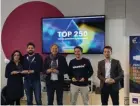  ??  ?? Les lauréats des Trophées 2020 délivré à l’occasion du Top 250 : ont été récompensé­s, Talentsoft, Hivebrite, Lumapps, Madbox et Cardiologs.