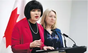  ??  ?? ‘I believe we can turn the tide on this crisis,’ says Health Minister Ginette Petitpas Taylor. — THE CANADIAN PRESS