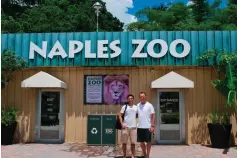  ?? Brad Balukjian via AP ?? ■ Brad Balukjian, left, stands with former major league pitcher Don Carmen outside Naples Zoo on July 10, 2015, in Naples, Florida. Carmen was Balukjian’s favorite player as a child.