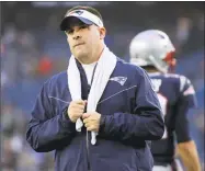  ?? Elise Amendola / Associated Press ?? Patriots offensive coordinato­r Josh McDaniels expects to be with the team for at least another season.