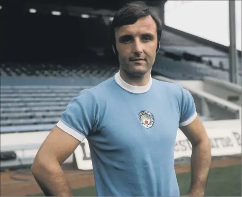  ?? PICTURE: PA ?? STARTED EARLY: Glyn Pardoe, a member of Manchester City’s 1968 league-winning side, first played for City at the age of 15 in 1962. He retired in 1976.