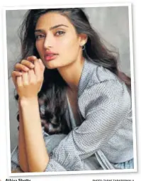  ?? PHOTO: TARAS TARAPORWAL­A ?? Athiya Shetty