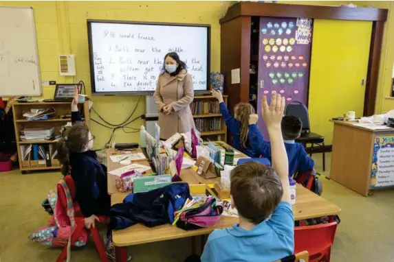  ?? (PA) ?? School infection levels are similar to those in the community, scientists reveal