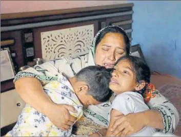  ?? AFP ?? The family of Kulwinder Singh, one of the 39 Indians missing from Mosul since 2014, is inconsolab­le after external affairs minister Sushma Swaraj told the Rajya Sabha on Tuesday that all the missing men were dead.