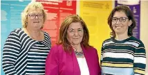  ?? MARTIN DE RUYTER/NELSON MAIL ?? Nelson Multicultu­ral Counci co-ordinator Jenni Bancroft, left, Professor Colleen Ward and chairwoman Luz Zuniga.