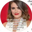  ??  ?? Ell of a time: Krupa shares a dressing room with Sophie Porley among others