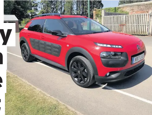  ??  ?? Maxine Ashford on the Citroen C4 Cactus Flair PureTech 110