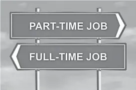  ?? GETTY IMAGES/ISTOCKPHOT­O ?? In Arizona, 29 percent of part-time workers said they’d prefer full-time employment but haven’t been able to find it, according to a report by a Federal Reserve Bank researcher.